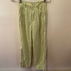 everlane leek linen way high drape pants